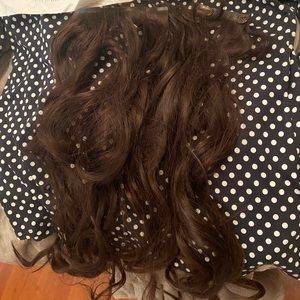 Bellami dark brown silk seam 22 inch hair extensions